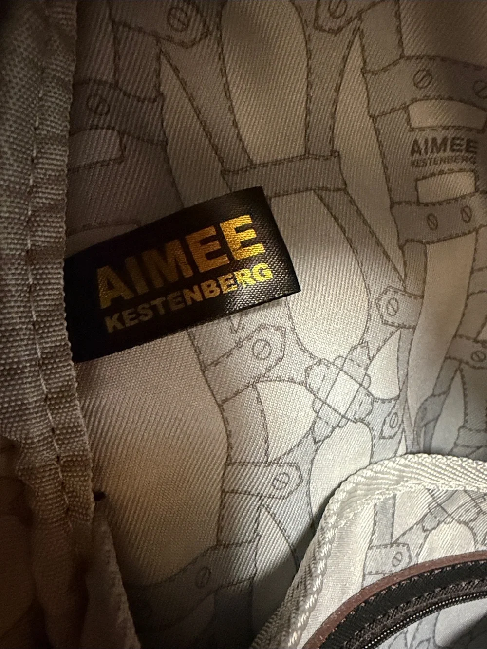 Aimee kestenberg velvet backpack NWOT